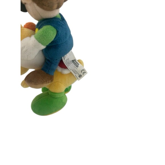 Luigi Riding Yoshi Stuffed Plush 8” Sanei Little Buddy Fast Shipping - Picture 3 of 11